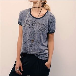 Led Zeppelin Trunk Ltd. X Free People Vintage Inspired Tee L